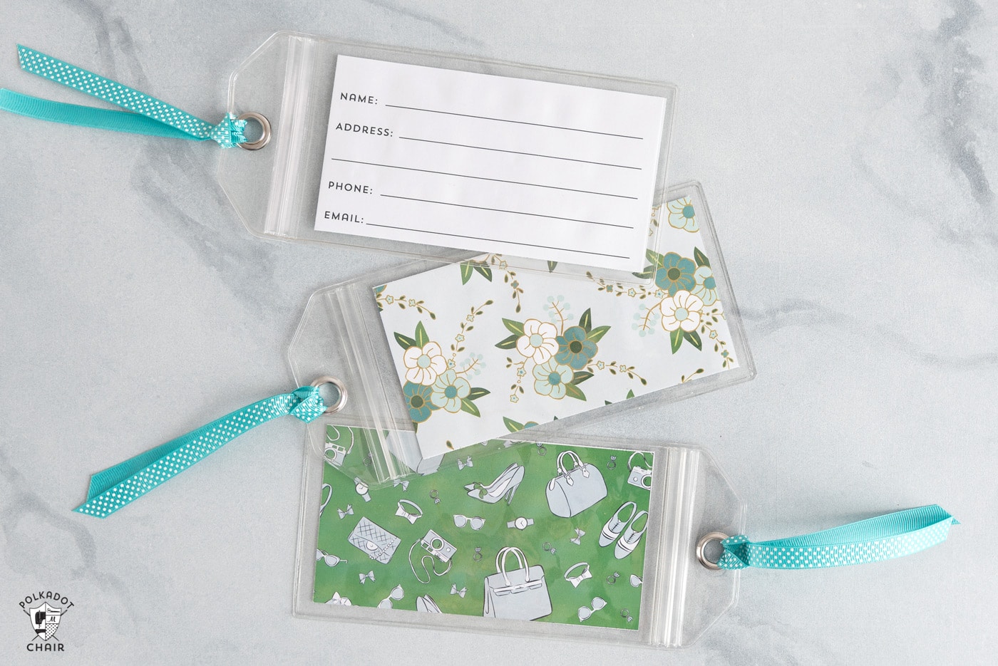 printable luggage tag