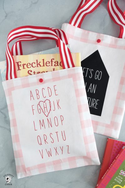 Cute & Simple Kids Library Bag Sewing Pattern - The Polka Dot Chair
