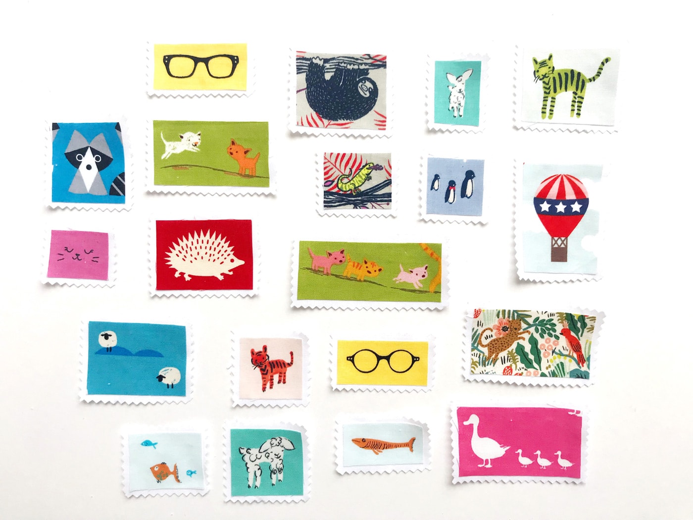 Postage Stamp Pillow