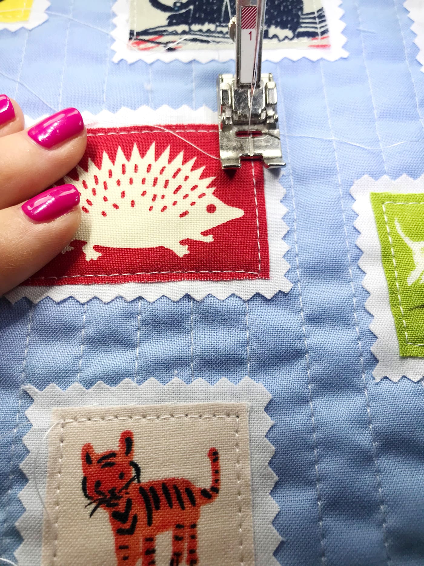 Postage Stamp Pillow