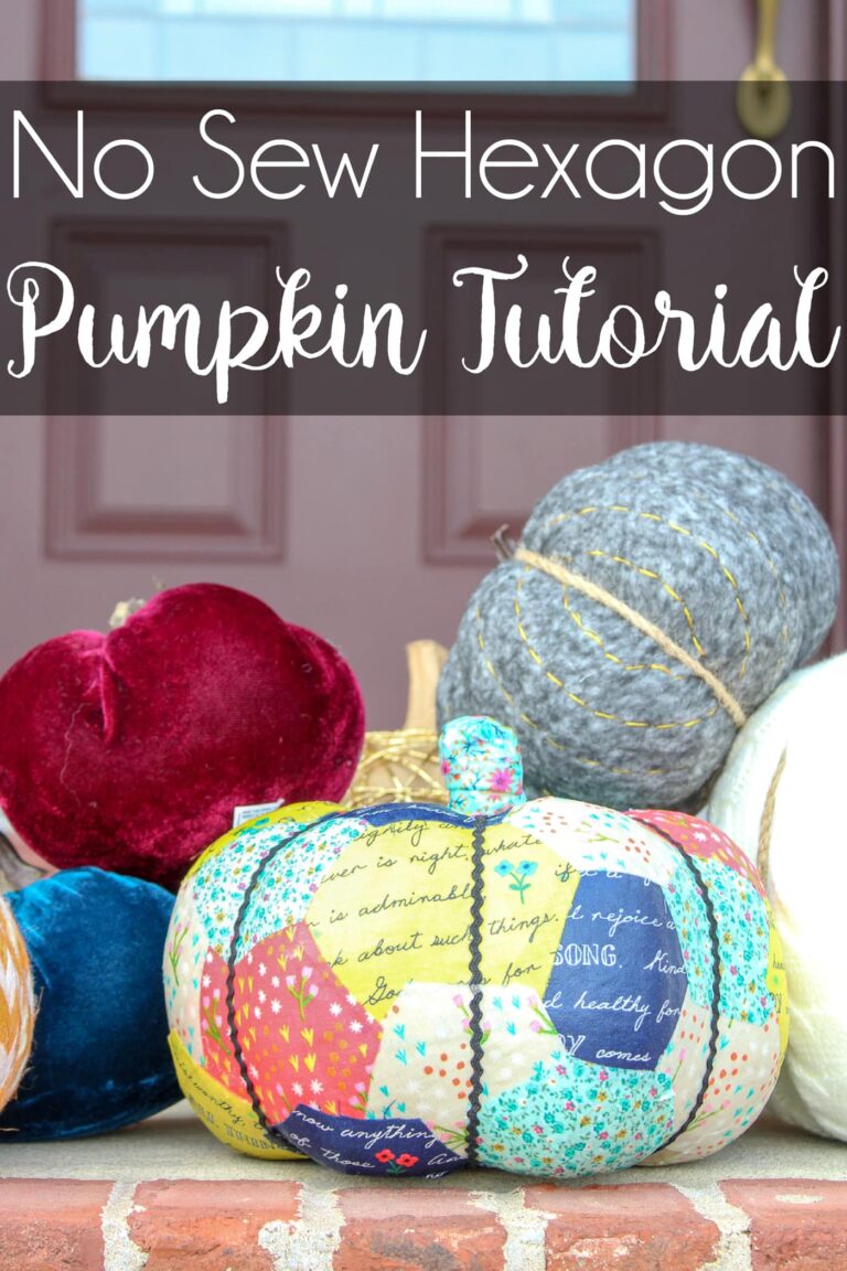 Decoupage a Pumpkin for Fall with this Quilt Inspired Design