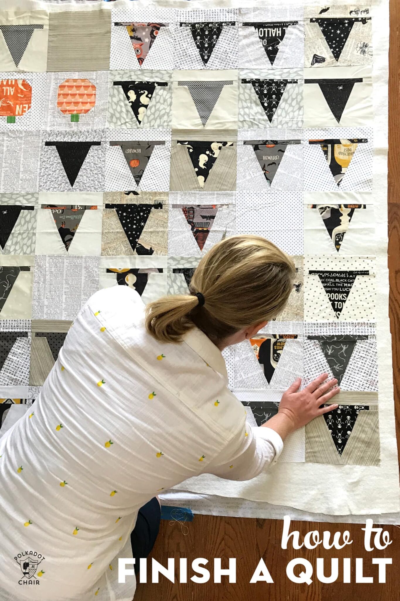 How to Make a Quilt from Start to Finish The Polka Dot Chair
