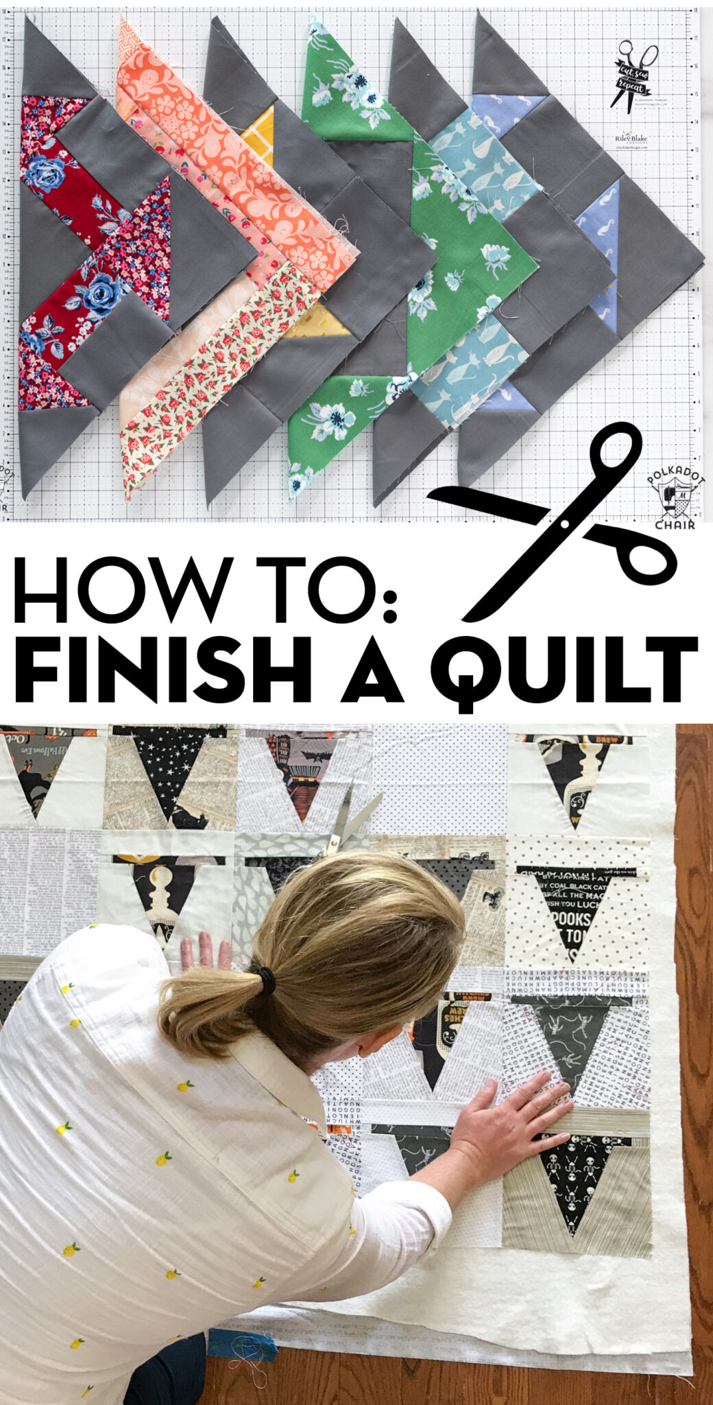 How to Finish a Quilt; Tips & Tricks The Polka Dot Chair