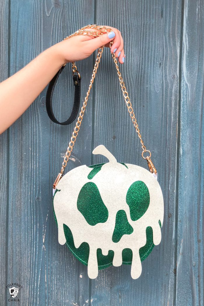 Poisoned Apple Crossbody Bag In Vinyl Material