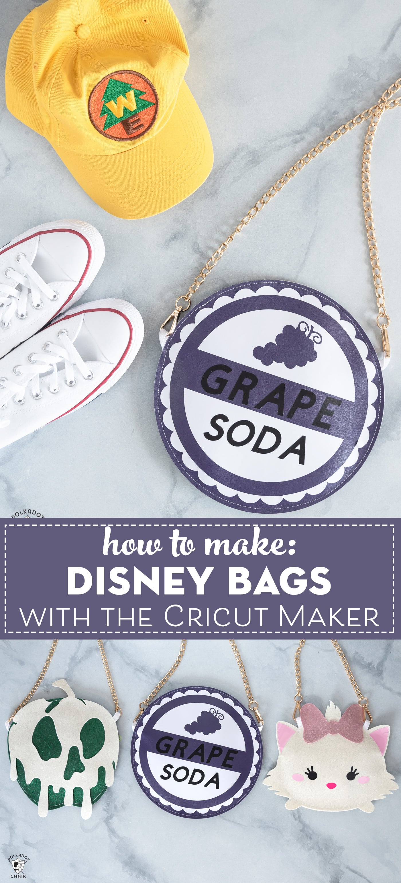 Download How to Make Disney Purses; A Cricut Maker Project | Polka Dot Chair