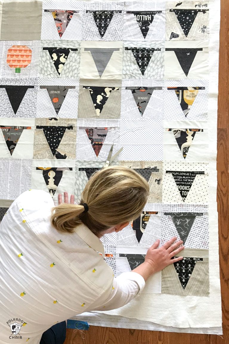 How to Finish a Quilt; Tips & Tricks The Polka Dot Chair