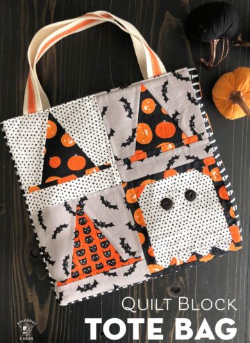 quilt block tote bag tutorial