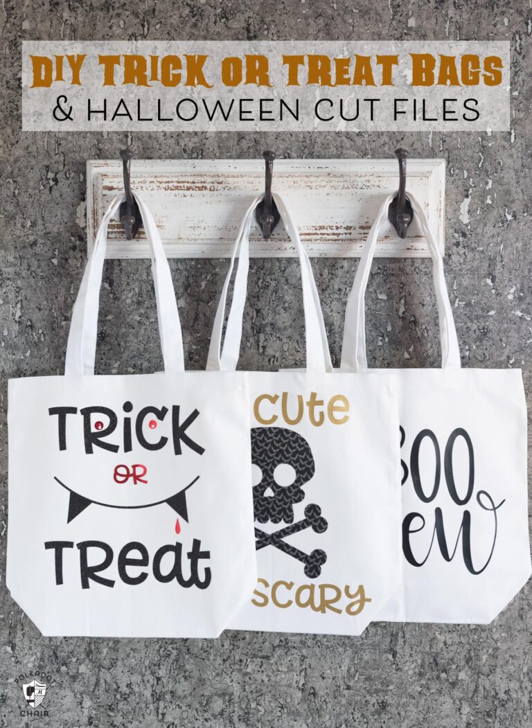 DIY Trick or Treat Bags {and free Cricut Halloween SVG files}