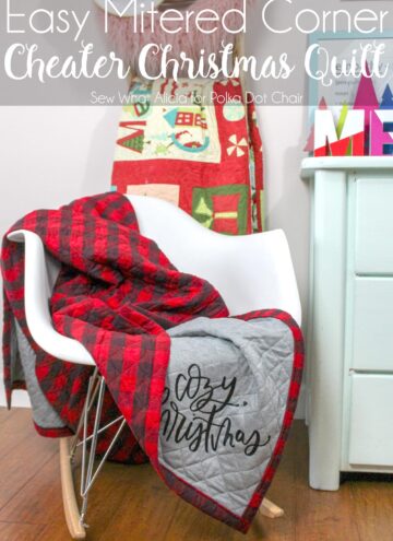 Simple Cheater Christmas Quilt