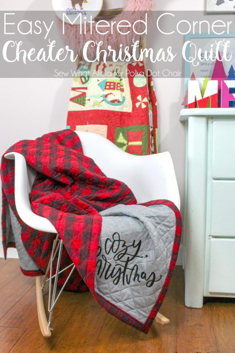 Cute and Cozy Cheater Christmas Quilt Tutorial