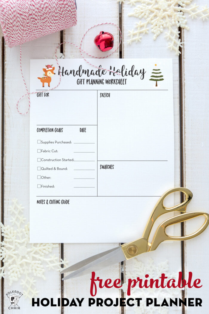 free printable holiday planner for handmade gifts polka gifts for planners
