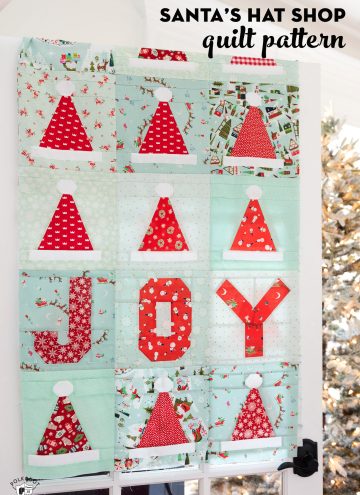 Santa's Hat Shop Christmas Quilt Pattern