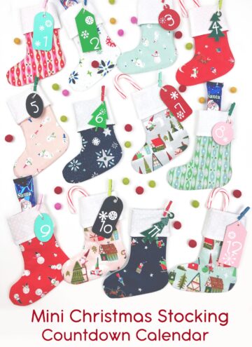 Mini Stocking DIY Advent Calendar