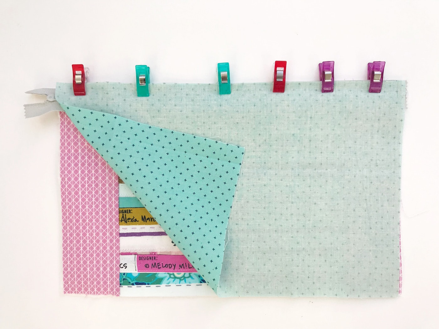 Fabric Selvage Zip Pouch