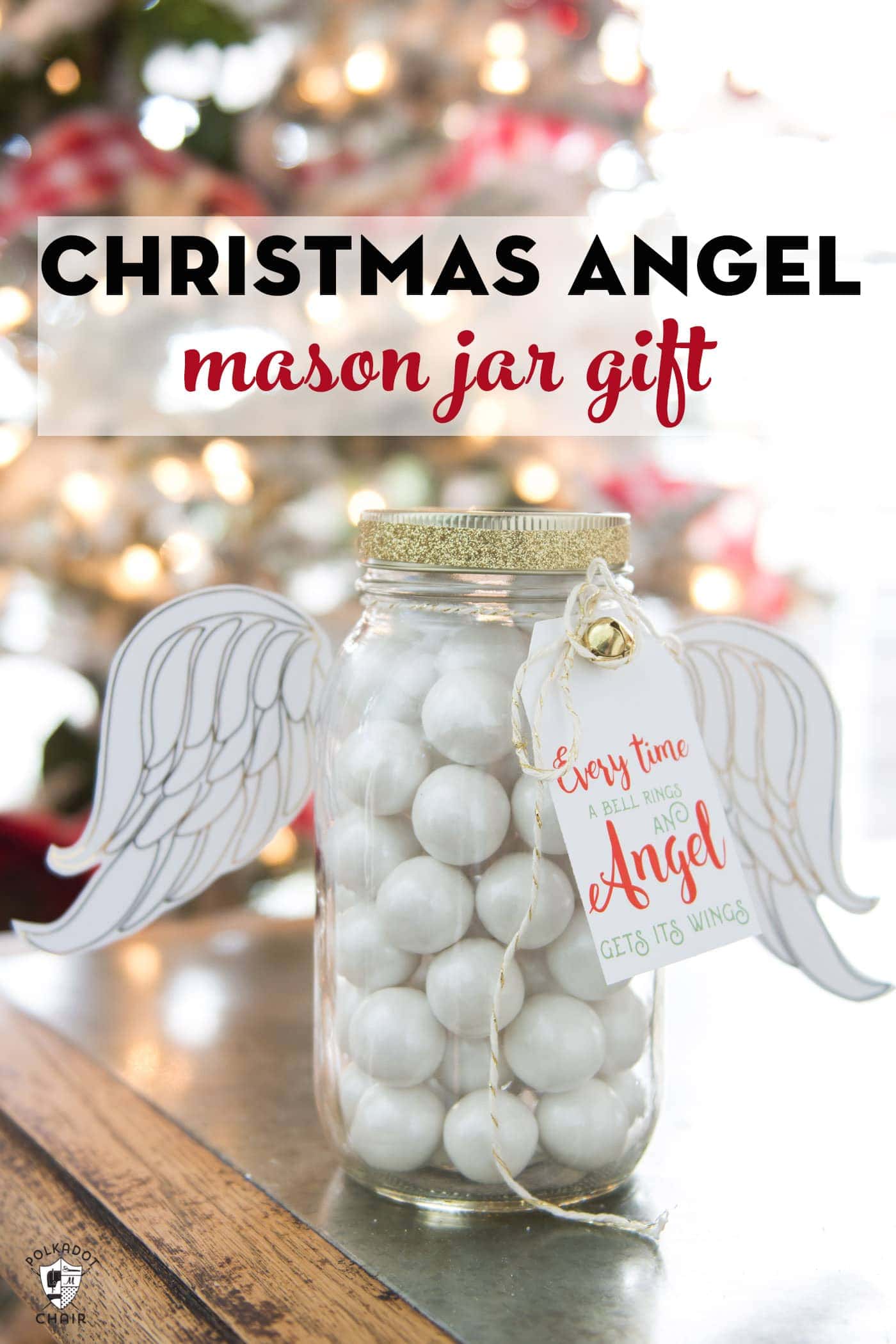 Angel Christmas Mason Jar Gifts