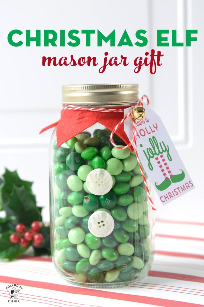 Christmas Elf Mason Jar Gift