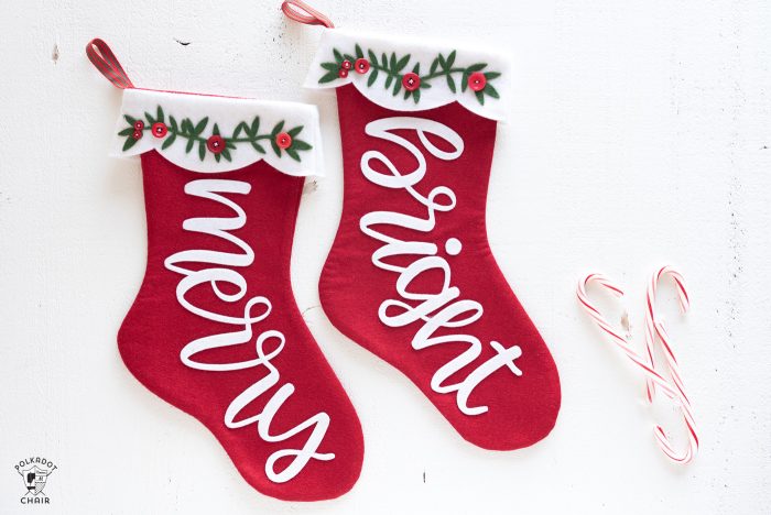 christmas stocking pattern for Cricut Maker