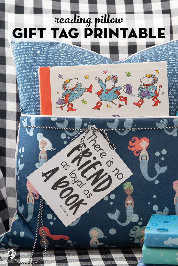 Free Printable Gift Tags for Journal and Reading Pillows Polka Dot Chair