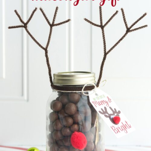 Santa Mason Jar Christmas Gift Ideas | Polka Dot Chair