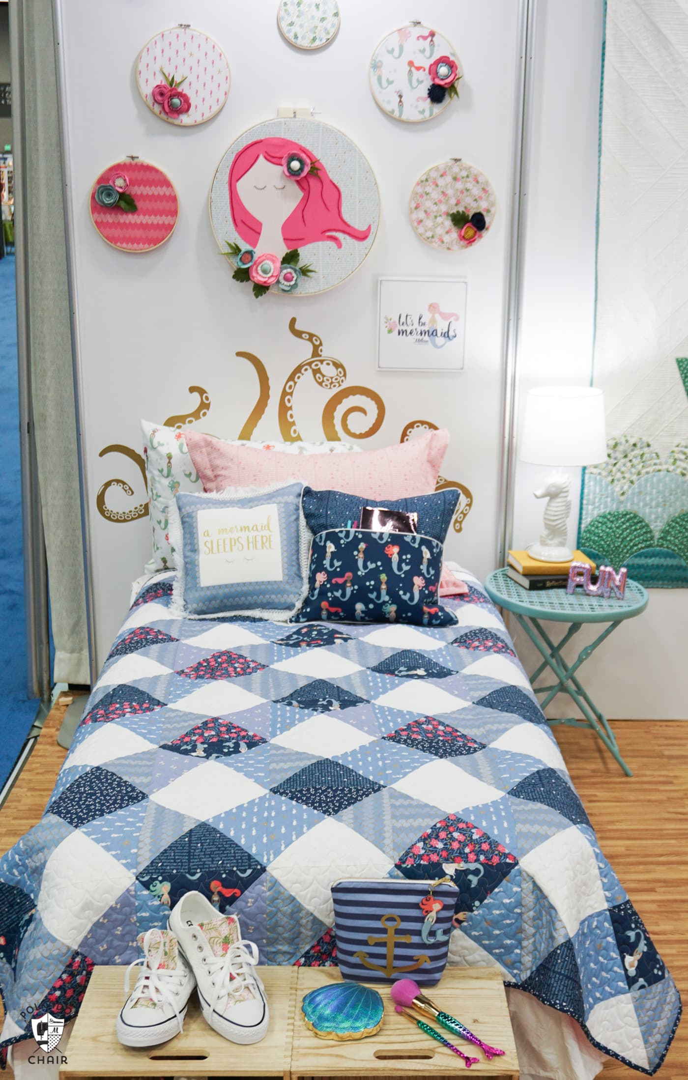 The Gingham Daydream Quilt Pattern the Polka Dot Chair