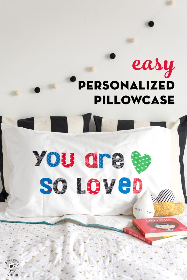 Simple DIY Personalized Pillowcase; a Cricut Maker Project