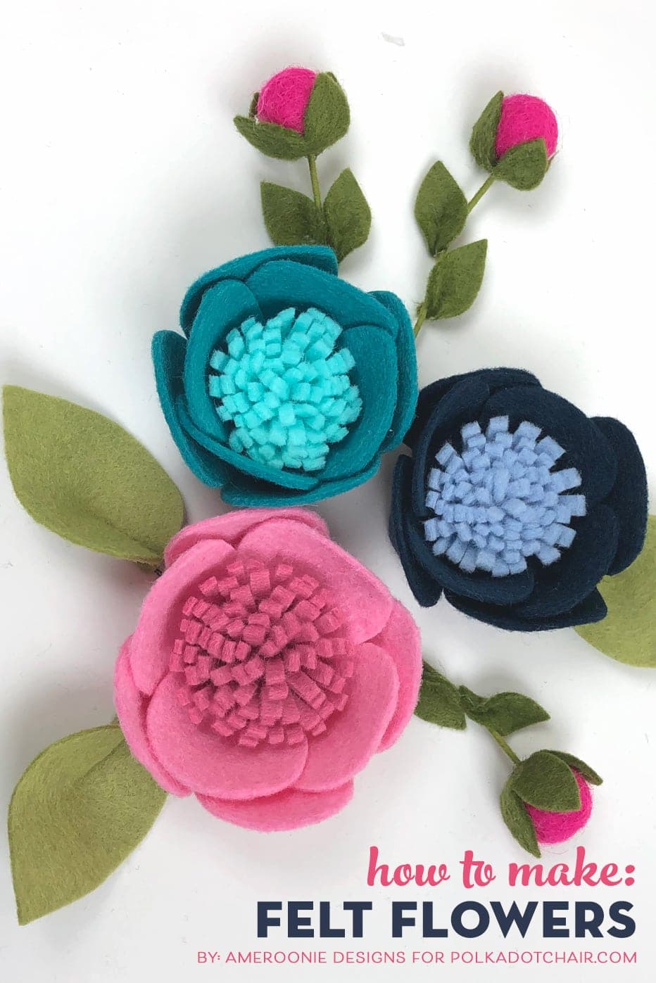 How to make Adorable Felt Flowers