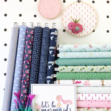 Let's Be Mermaids Fabric on bolts