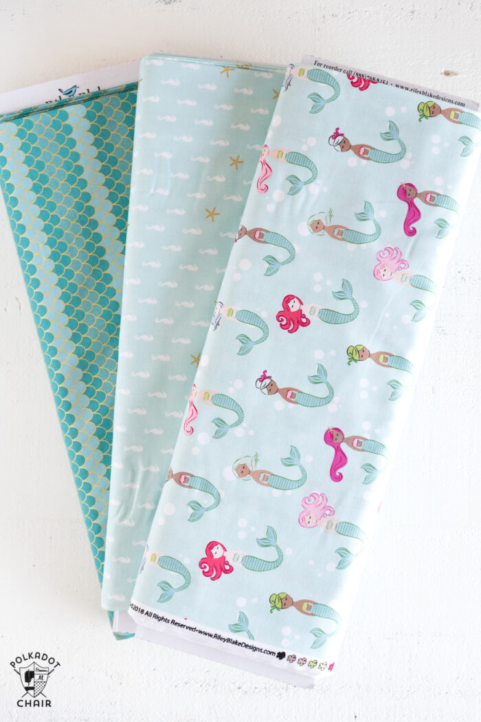 Let's Be Mermaids Fabric on bolts