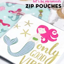 mermaid zip pouch