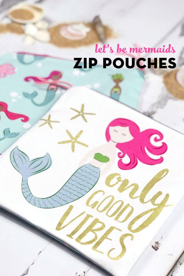 mermaid zip pouch