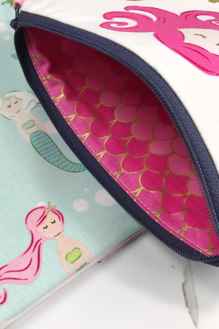 mermaid zip pouch