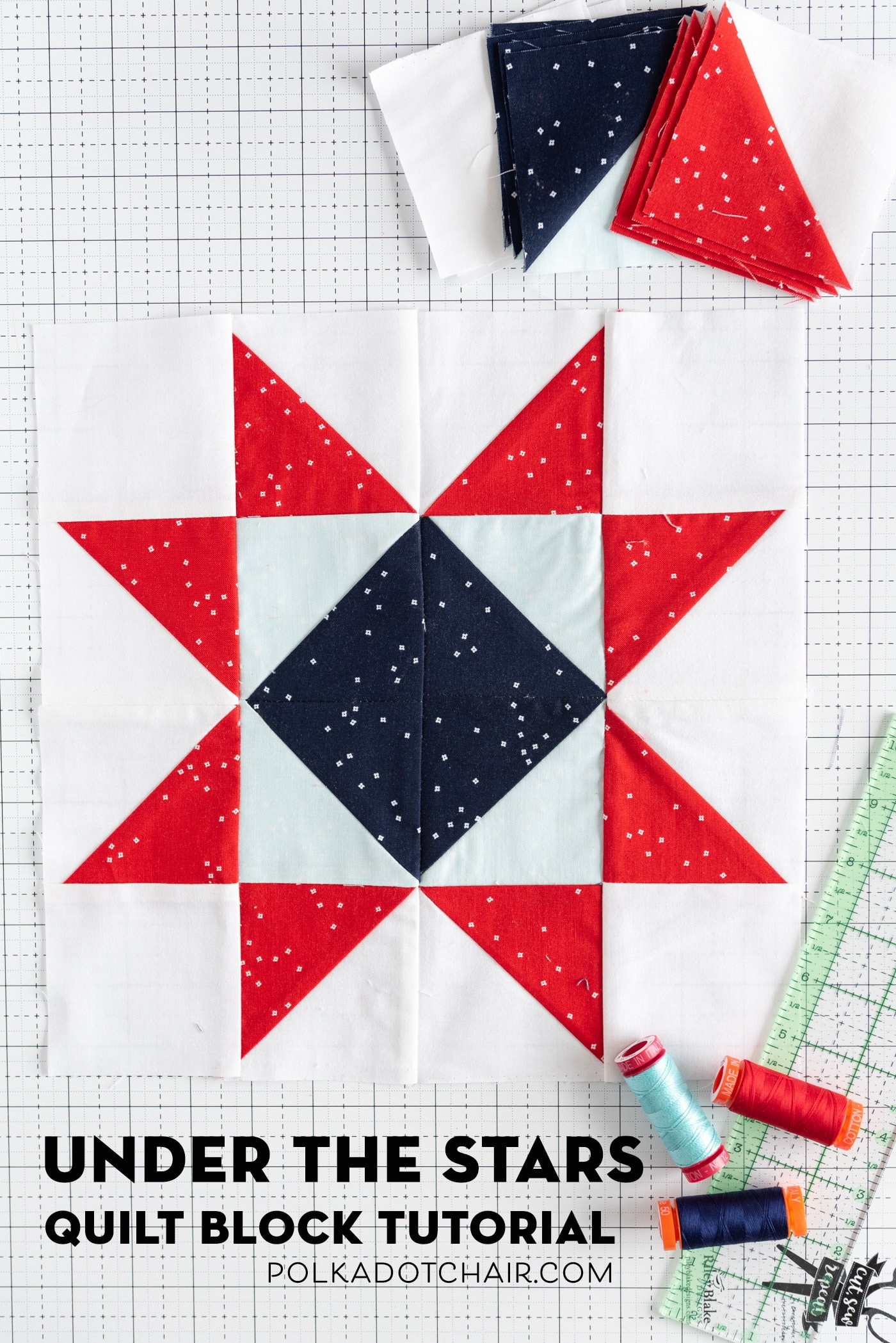 Under the Stars Quilt Block Pattern – Just for Fun Quilt Along