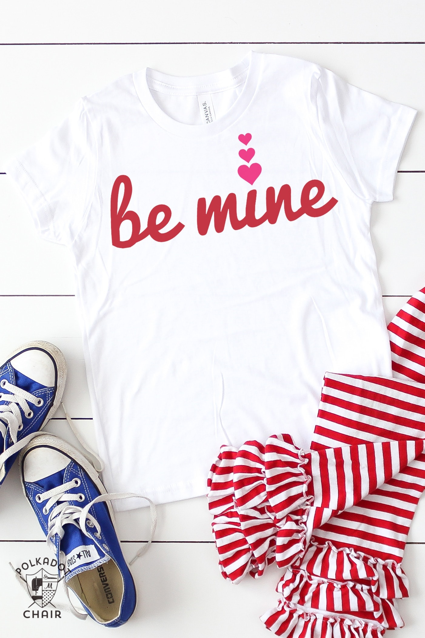 DIY Valentine's Day T-Shirts and Valentine SVG Files | Polka Dot Chair