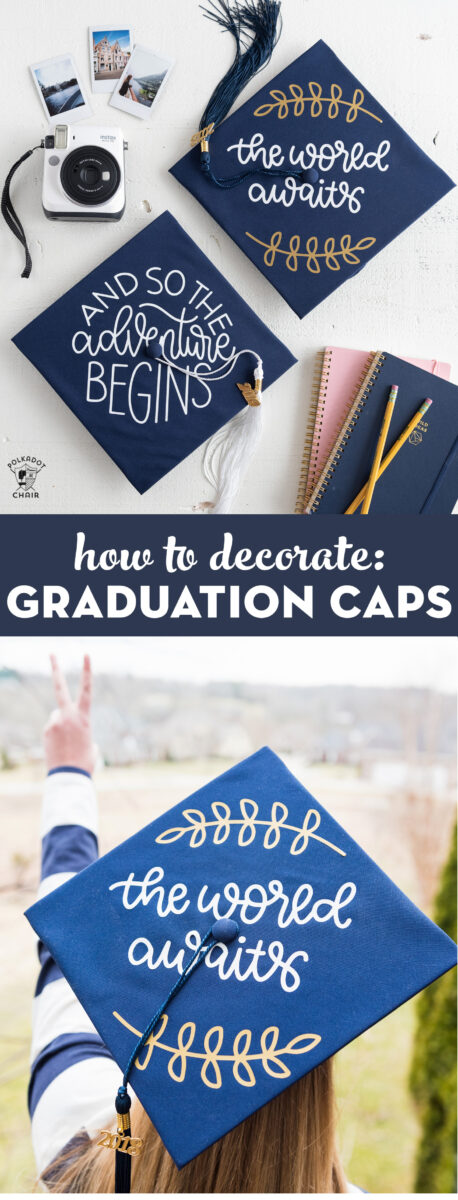 Cute decorated graduation cap