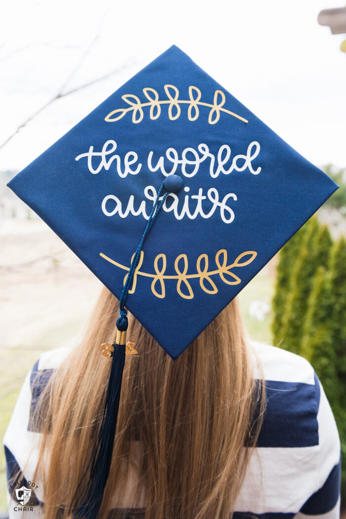 Cute decorated graduation cap