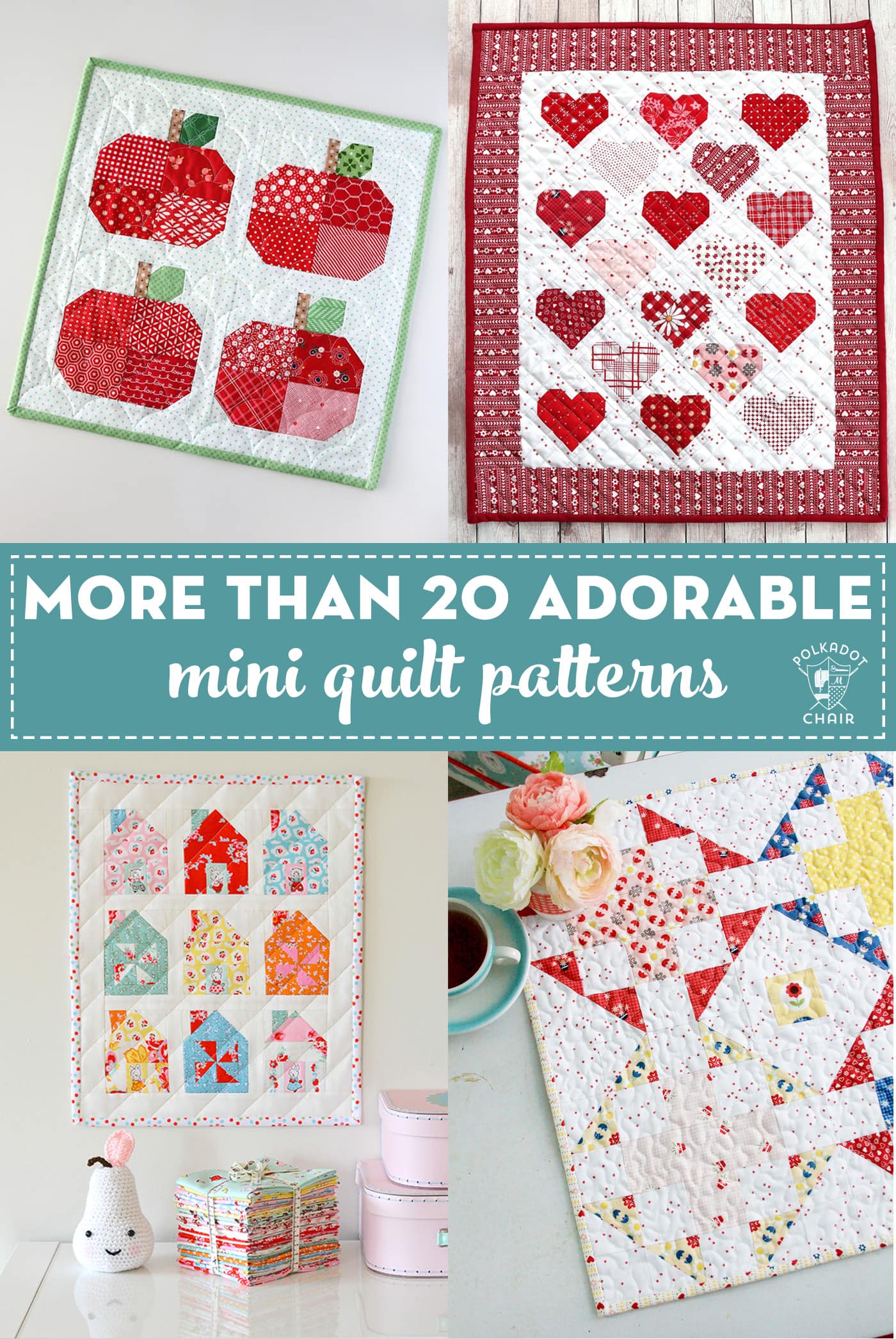 20+ Mini Quilt Patterns You Can Make in a Weekend The Polka Dot Chair