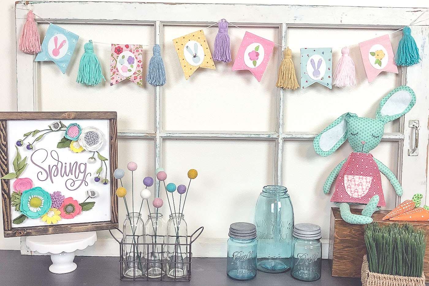 Spring Bunny Banner Sewing Tutorial - The Polka Dot Chair