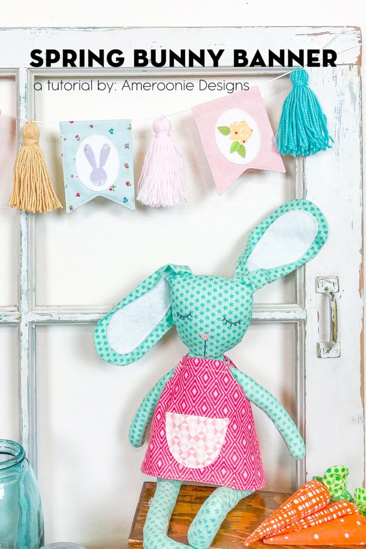 Spring Bunny Banner Sewing Tutorial - The Polka Dot Chair