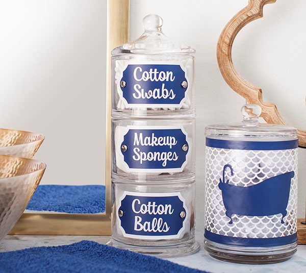 labels for cotton ball jars