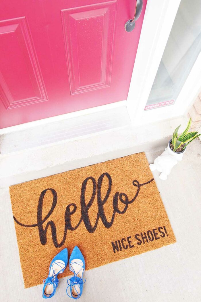 how make a custom doormat