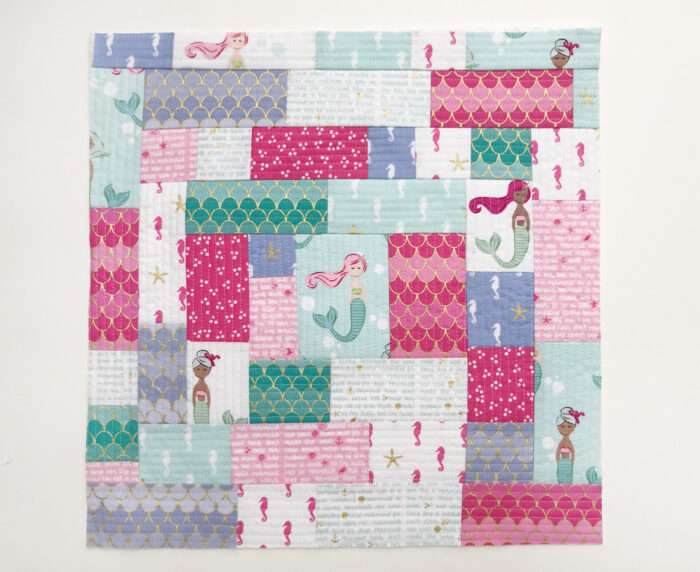 quilt as you go patchwork pillow