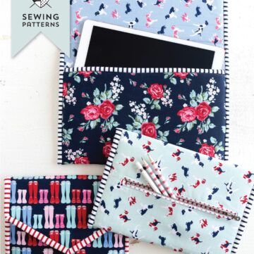 padded tablet case sewing pattern