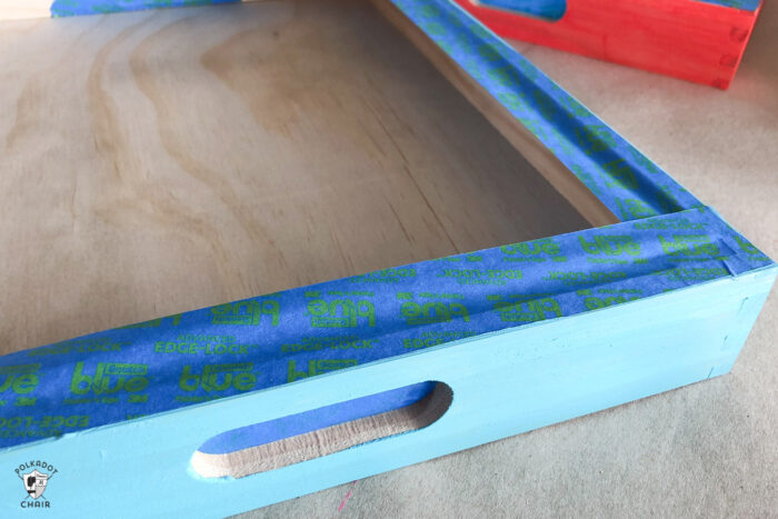 colorful wood vinyl storage trays for cricut vinyl