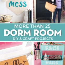 25+ Cute Dorm Room DIY Projects to make with a Cricut
