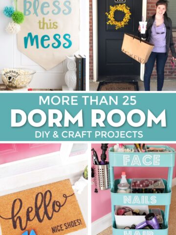 25+ Cute Dorm Room DIY Projects to make with a Cricut