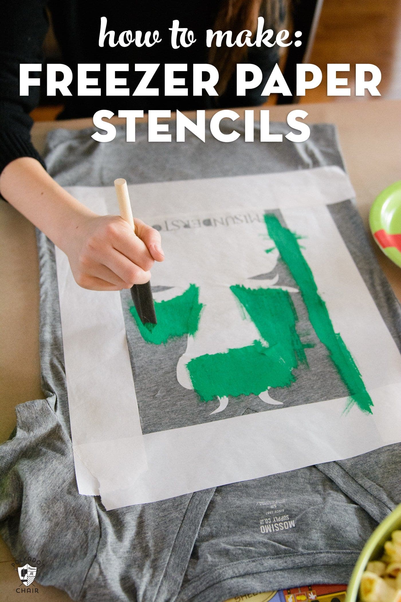 How to Make Freezer Paper Stencils | the Polka Dot Chair