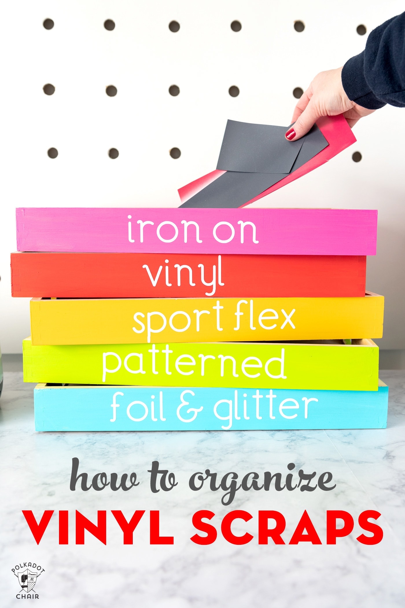 Colorful Cricut Craft Room Organization Ideas