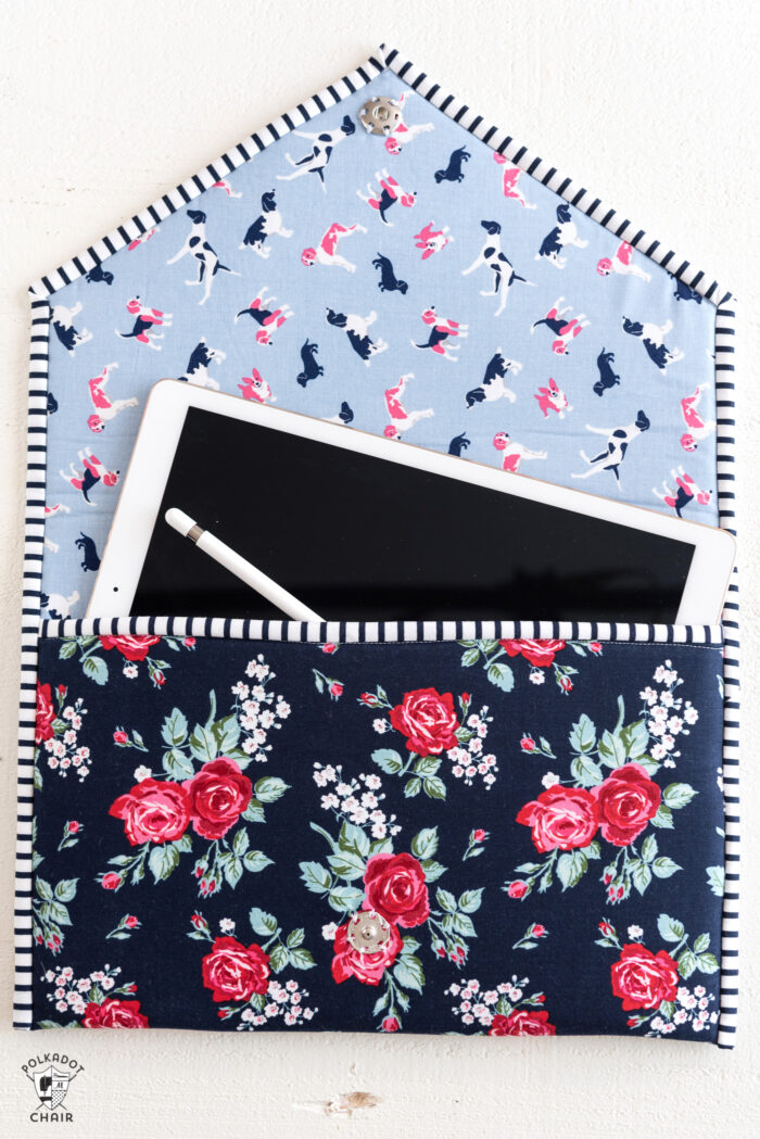 padded tablet case sewing pattern