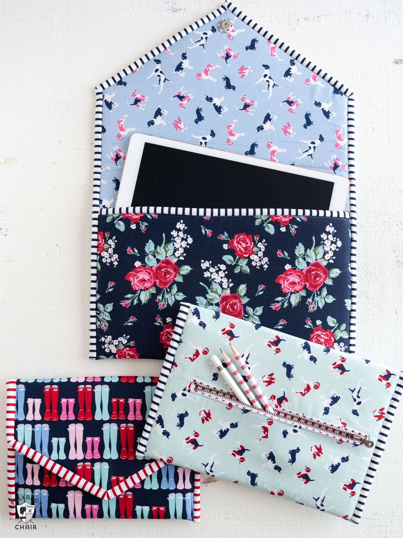 padded tablet case sewing pattern