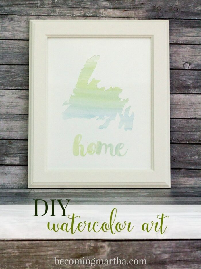 home watercolor art